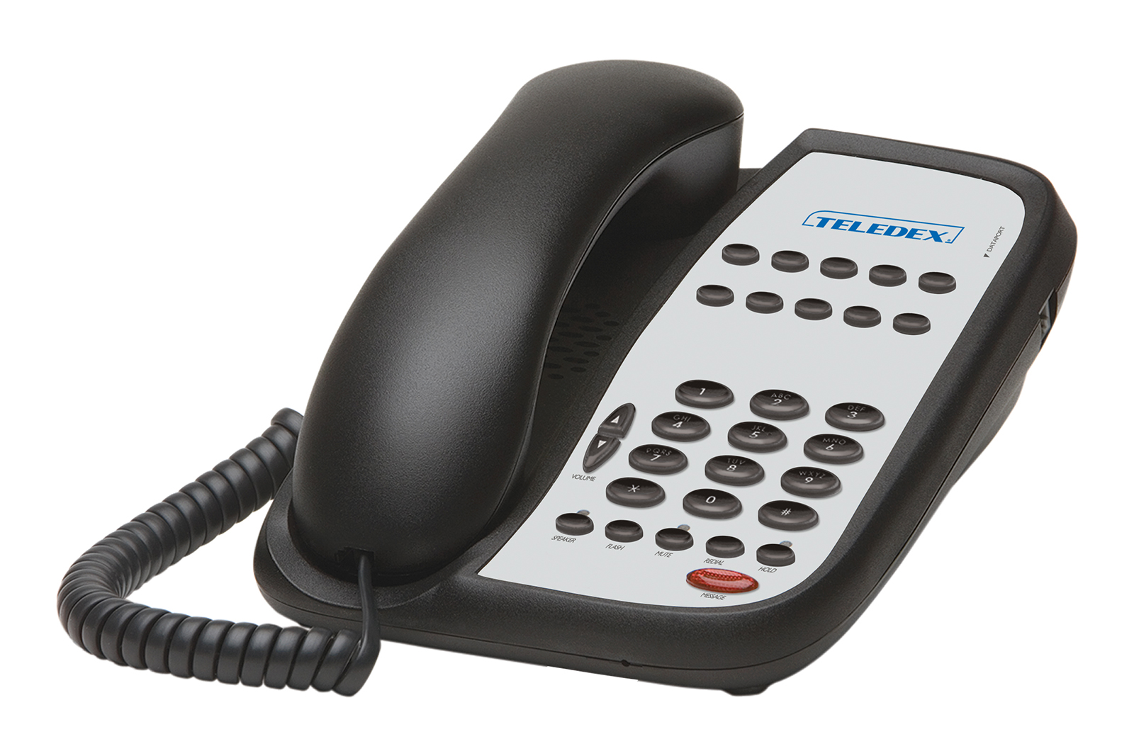 teledex i series a110s black analog corded hotel phones cetis