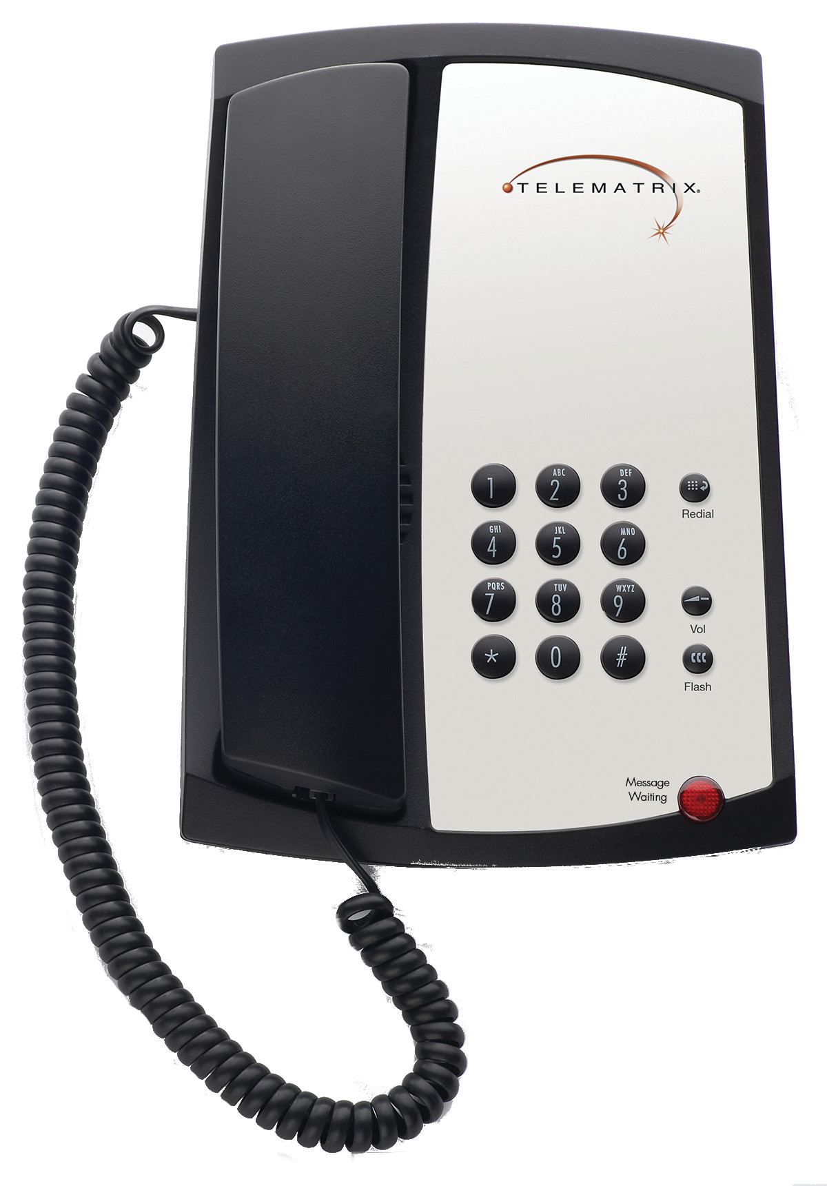 telematrix marquis 3100mwb black analog corded hotel phones cetis 1